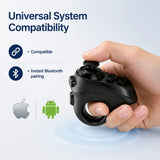 Ring Shape Bluetooth VR Remote Controller Wireless Gamepad Joystick for Turning Tablet Laptop Smartphone Selfie Page Flipping