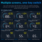 Car Head Up Display OBD + GPS HUD Display Digital GPS Speedometer Water Temp Voltage Fuel Tachometer Speed Alarm Electronic Part
