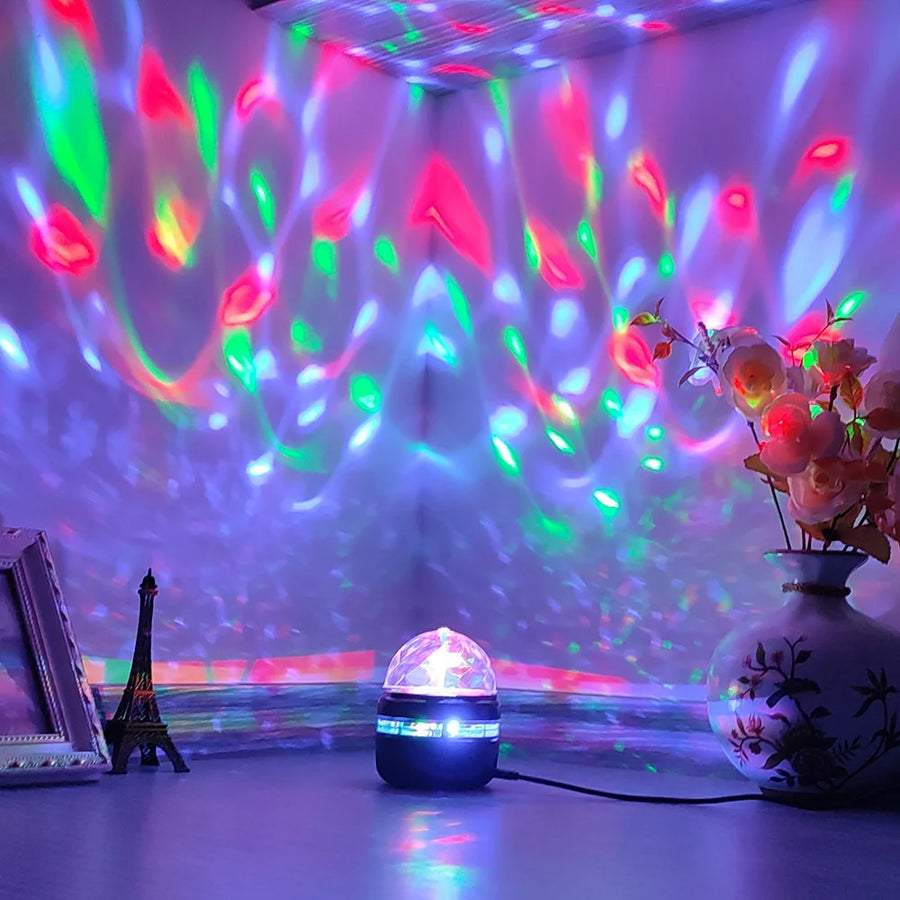 LED Starry Galaxy Projector Light RGB Smart Remote Control Star Aurora Lamp KTV USB for Home Room Camping Wedding Decorations