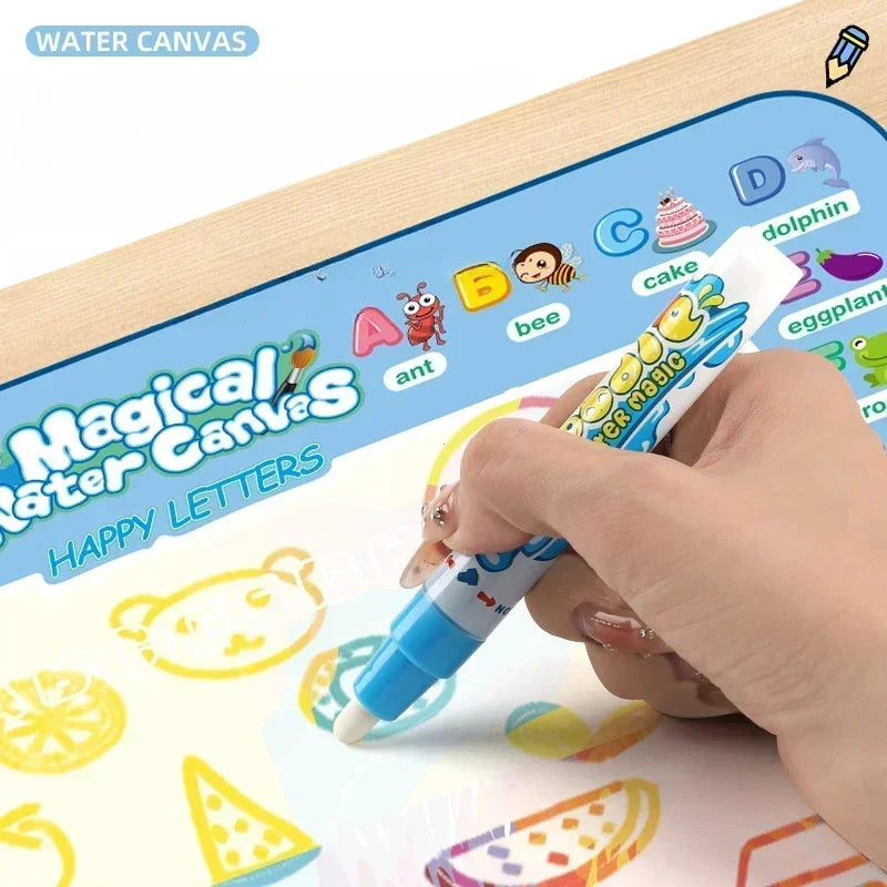 Magic Water Drawing Mat | 100x80cm Reusable | Montessori Painting Board | Educational Kids Toy