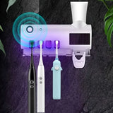 3-in-1 UV Toothbrush Sanitizer Holder | Toothpaste Dispenser | Wall-Mounted No-Drill