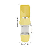 2-in-1 Portable Pet Water Bottle | Food & Water Storage | Leak-Proof Travel Dog Bottle