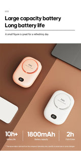 Bladeless Neck Fan | 1800mAh | 3 Speed Settings | USB Rechargeable | Hands-Free Cooling