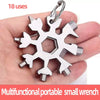 18-in-1 Stainless Steel Multi-Tool snowflake design