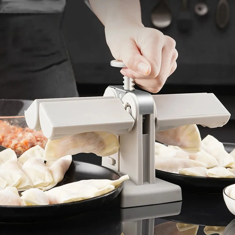 Automatic Dumpling Machine Easy To Clean Double-Head Pressing Die Pie Wonton Mold DIY Reusable Kitchen Gadget Accessories