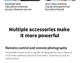 Foldable AI Tracking Gimbal | 360° Auto Rotation Selfie Stick Tripod | For Vlogging