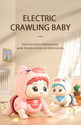 Baby toys learn to crawl guide head up practice training puzzle early education crawling baby sound light music