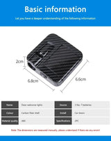 Wireless HD Laser Car Door Projector - 2/4pcs, Auto Accessory, No Wiring Required, Battery-Powered,  for Easy Night Entry