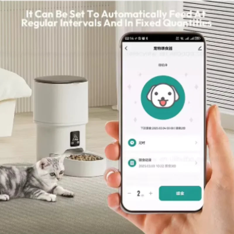 4L WiFi Automatic Pet Feeder | Smart App Control | For Cats & Dogs