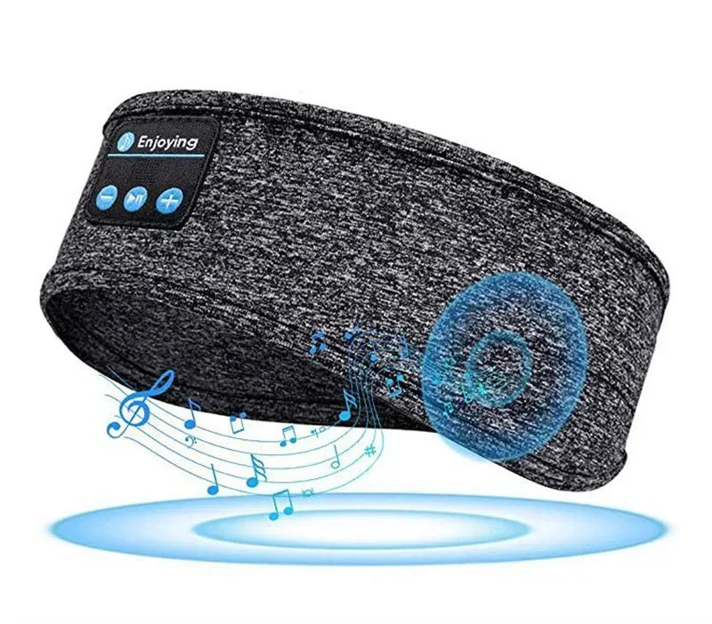 Wireless Bluetooth Headband Earphones Sports Headphones Elastic Headband Music Sleeping Eye Mask Bluetooth Headset