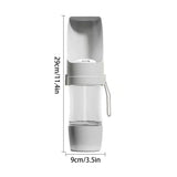 2-in-1 Portable Pet Water Bottle | Food & Water Storage | Leak-Proof Travel Dog Bottle