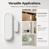 Tuya WiFi Door Window Magnetic Sensor Wireless Connection Smart Home Protection Door Detectors Automation