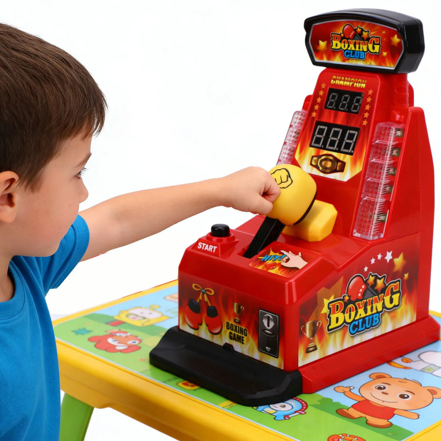 Finger Boxing Machine interactive desktop toy with LED lights