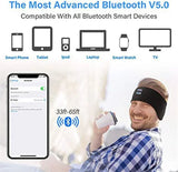 Wireless Bluetooth Headband Earphones Sports Headphones Elastic Headband Music Sleeping Eye Mask Bluetooth Headset
