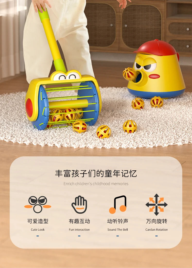 Creative Learning Montessori Educational Bell Emitter Dust Catcher Gifts For Boys Girls DIY Game Cognition Training Kids Toys