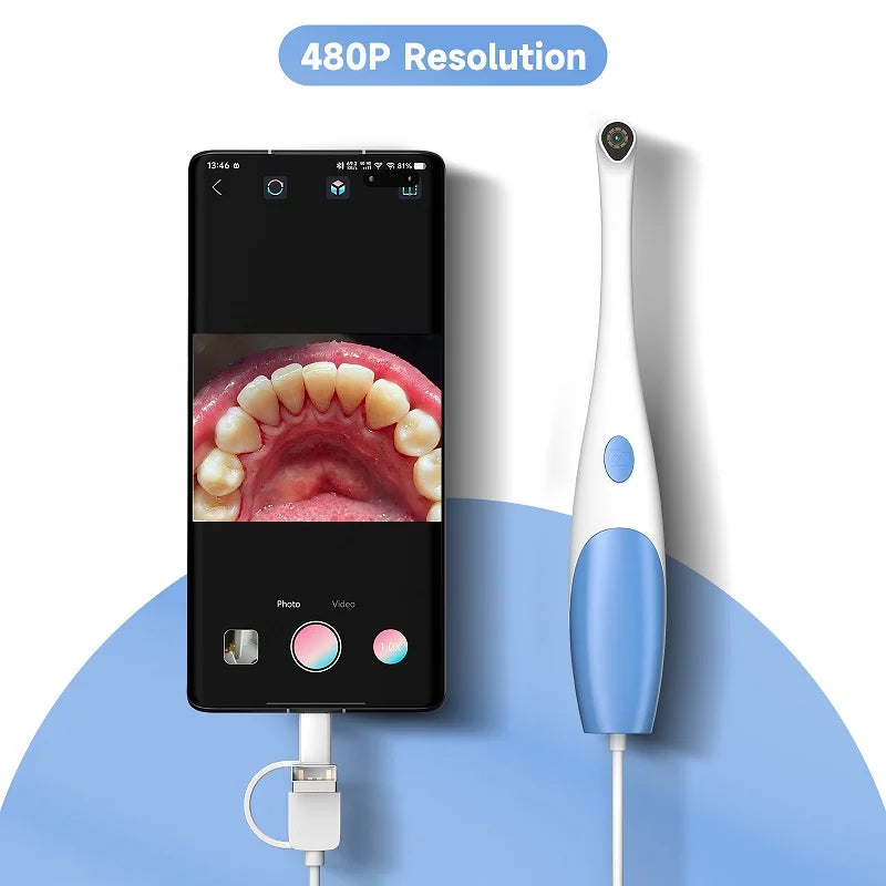 3-in-1 USB Endoscope Camera | Type-C Snake Camera | 8 LED Lights | For Android & PC