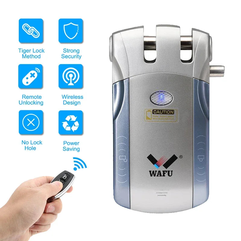 WAFU Smart Door Lock | Fingerprint & Password | WiFi & Bluetooth | Remote App Control