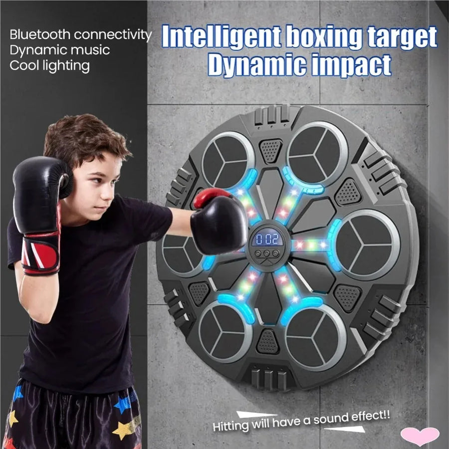 Smart Bluetooth Music Boxing Machine | Wall-Mounted | Noise Reduction | Rhythm Lights | 3 Speeds