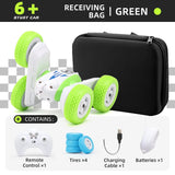 Mini RC Stunt Car GT1 | 2.4GHz Double-Sided | 360° Flip | LED Lights | Kids Gift Toy