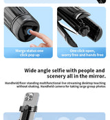 Foldable AI Tracking Gimbal | 360° Auto Rotation Selfie Stick Tripod | For Vlogging