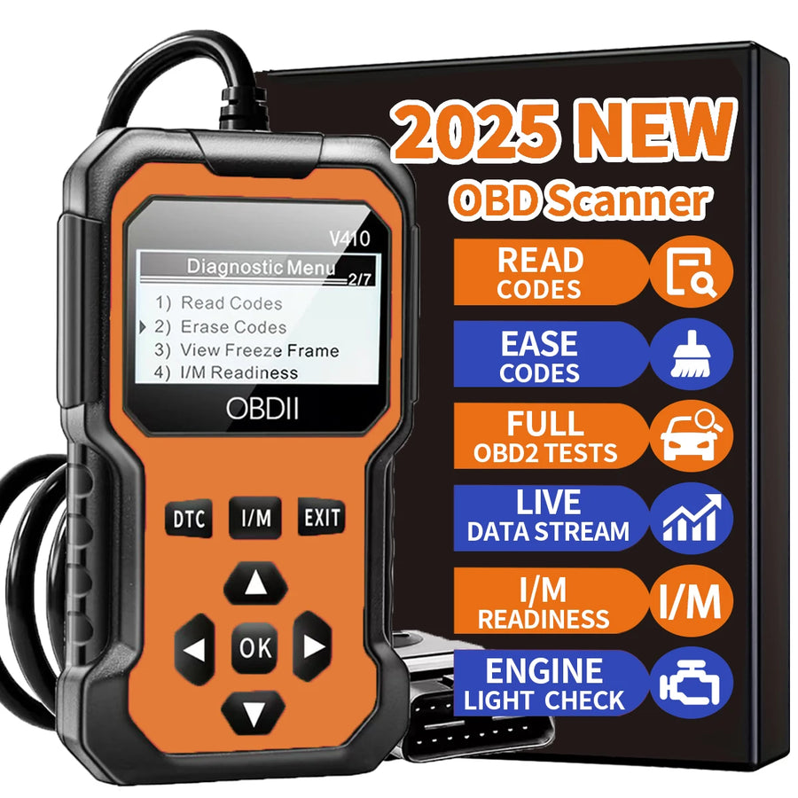 OBD2 Car Diagnostic Scanner | Engine Fault Code Reader | All OBD-II Cars 1996+ | 6 Colors