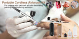 Cordless Airbrush Nail Machine | Wireless Nail Art Compressor & Varnish Sprayer