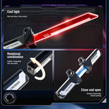 2026 New Lightsaber Sword Toy Light Sword Games for Children Adult Double-Bladed Luminous Toy for Boys Kids Interactive Cosplay