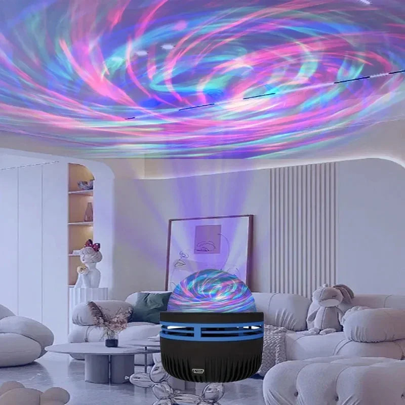 LED Starry Galaxy Projector Light RGB Smart Remote Control Star Aurora Lamp KTV USB for Home Room Camping Wedding Decorations