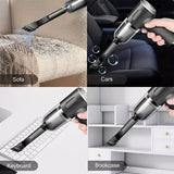4-in-1 Wireless Car Vacuum Cleaner | Powerful Suction & Blow | Portable Handheld