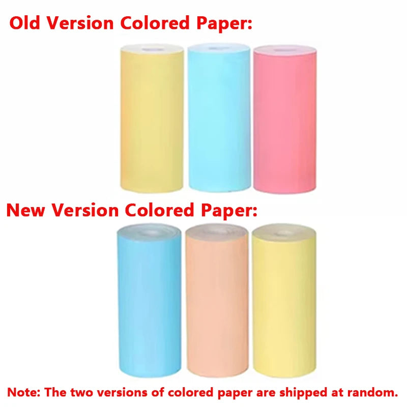 58mm Mini Portable Thermal Printer | Wireless Bluetooth | Photos, Labels & QR Codes | 200DPI | Pink & Blue