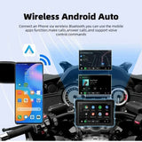 5 Inch Motorcycle Portable GPS Navigation Wireless Carplay Android Auto Display Touch Screen IP67 Waterproof Multimedia Player