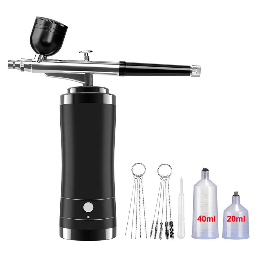 Cordless Airbrush Nail Machine | Wireless Nail Art Compressor & Varnish Sprayer
