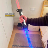2026 New Lightsaber Sword Toy Light Sword Games for Children Adult Double-Bladed Luminous Toy for Boys Kids Interactive Cosplay