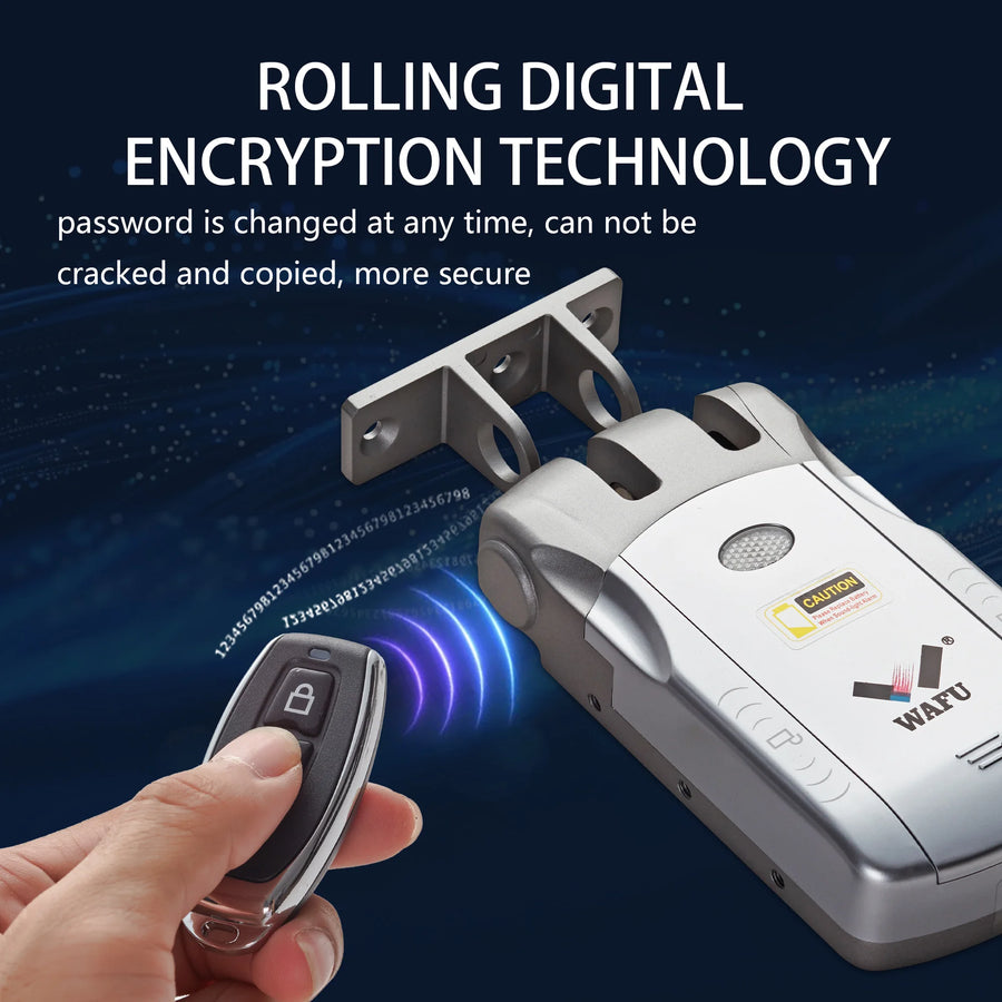WAFU Smart Door Lock | Fingerprint & Password | WiFi & Bluetooth | Remote App Control