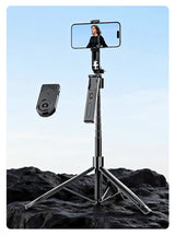 Foldable AI Tracking Gimbal | 360° Auto Rotation Selfie Stick Tripod | For Vlogging