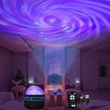 LED Starry Galaxy Projector Light RGB Smart Remote Control Star Aurora Lamp KTV USB for Home Room Camping Wedding Decorations