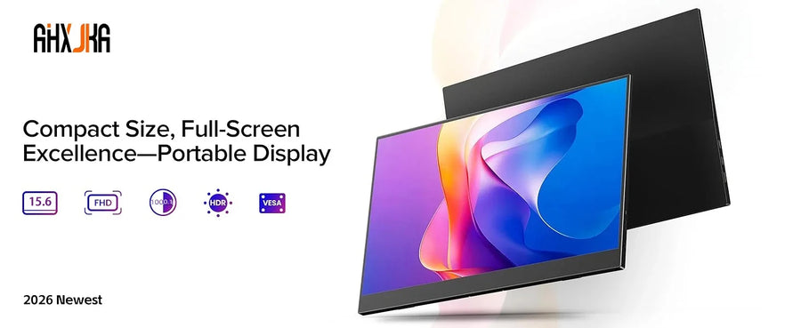 15.6-Inch Portable Monitor | HD 1366x768 | For Laptop, Xbox, PS4/5 & Switch