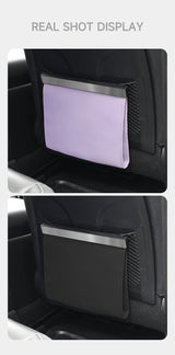 LED Hanging Magnetic Garbage Bag With Light, Waterproof PU Leather Storage Bag for Car Rear Seats, Leak-Proof Car Parts