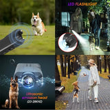 Ultrasonic Dog Repeller | 3-in-1 Anti-Barking Deterrent | Safe Training Device & Flashlight