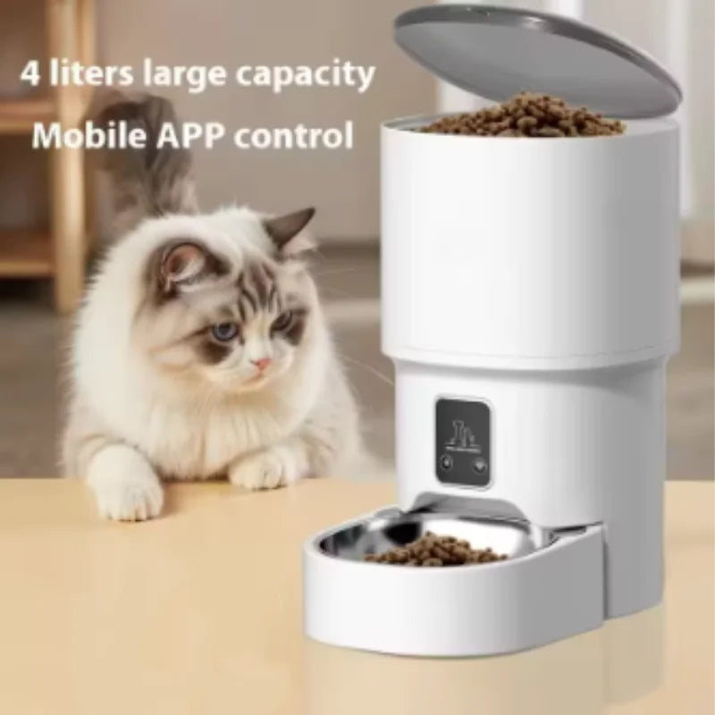 4L WiFi Automatic Pet Feeder smart app control