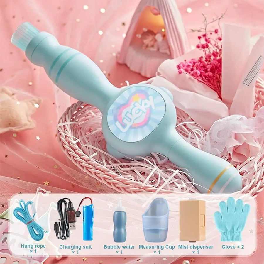 Magic Fog Bubble Wand LED color lights toy