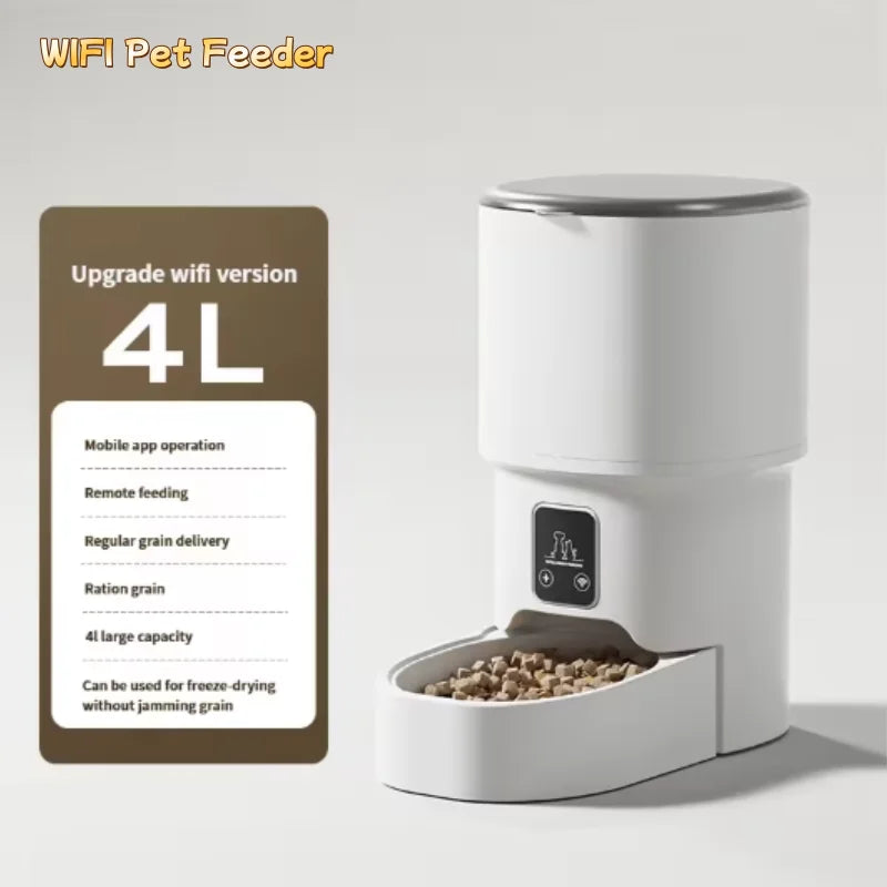 4L WiFi Automatic Pet Feeder | Smart App Control | For Cats & Dogs