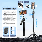 Foldable AI Tracking Gimbal | 360° Auto Rotation Selfie Stick Tripod | For Vlogging