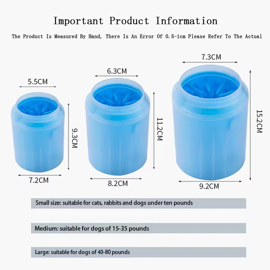 Silicone Pet Paw Cleaner Cup | Quick-Clean Grooming Tool | For Dogs & Cats