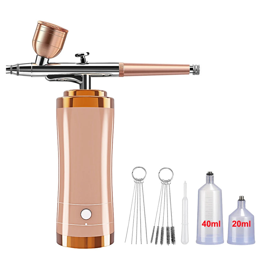 Cordless Airbrush Nail Machine | Wireless Nail Art Compressor & Varnish Sprayer