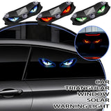 Solar Powered Car Neon Light Wireless Cool DEMON EYE Led Ambient Light Suction Cup USB Rechargeable Atmosphere Breathing Lamp