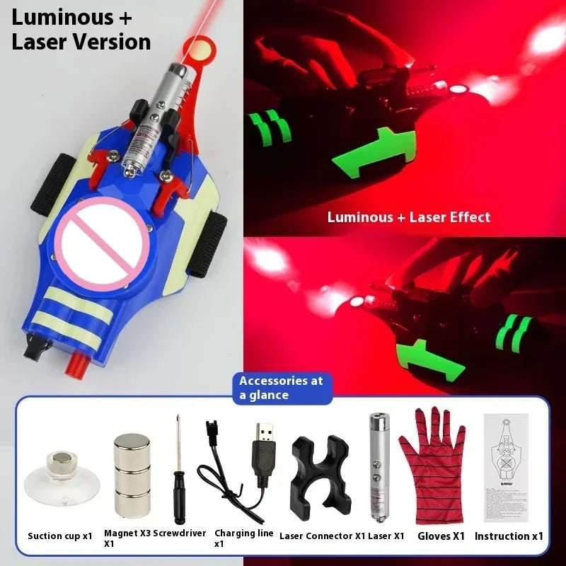 Spider-Man Web Shooter | Wrist Launcher Toy | LED Luminous | Kids Cosplay Gift