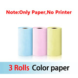 58mm Mini Portable Thermal Printer | Wireless Bluetooth | Photos, Labels & QR Codes | 200DPI | Pink & Blue