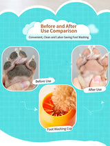 Silicone Pet Paw Cleaner Cup | Quick-Clean Grooming Tool | For Dogs & Cats