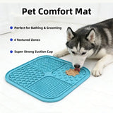 Silicone Dog Lick Mat with Suction Cup | Calming Distraction for Bath Nail Trimming | Slow Feeder for Yogurt Peanut Butter